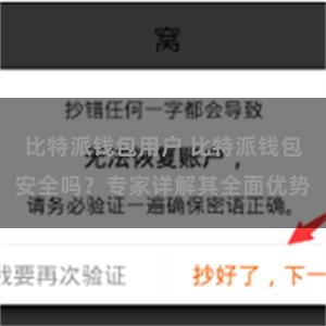 比特派钱包用户 比特派钱包安全吗？专家详解其全面优势