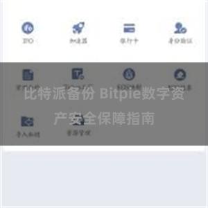 比特派备份 Bitpie数字资产安全保障指南