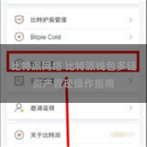 比特派网络 比特派钱包多链资产管理操作指南