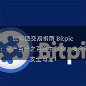 比特派交易指南 Bitpie钱包：资产百分之百自主掌控，安全可靠！