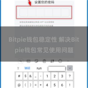 Bitpie钱包稳定性 解决Bitpie钱包常见使用问题