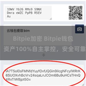 Bitpie加密 Bitpie钱包：资产100%自主掌控，安全可靠。