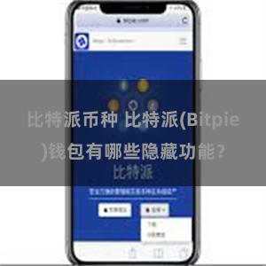 比特派币种 比特派(Bitpie)钱包有哪些隐藏功能？